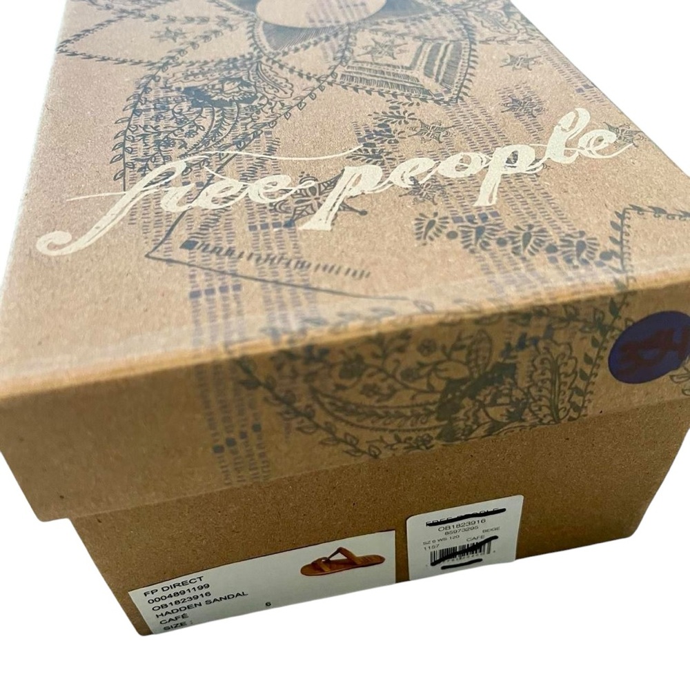 Free People Hadden Sandals - Cafe, Size 6.5 NIB - Picture 5 of 5